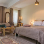 The Suite includes sauna, Jacuzzi, dining room, balcony and beauty accessories